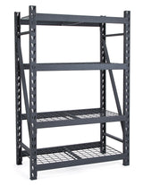 MAXIMUM Adjustable 4-Shelf Heavy Duty Steel Metal Storage Rack / Shelving Unit, 48 x 24 x 72-in