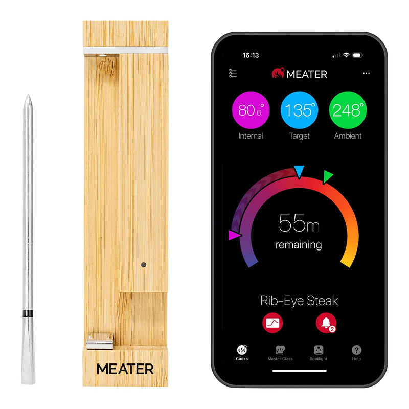 MEATER 2 Plus Wireless BBQ Food & Meat Thermometer with Bluetooth, Silver S9
