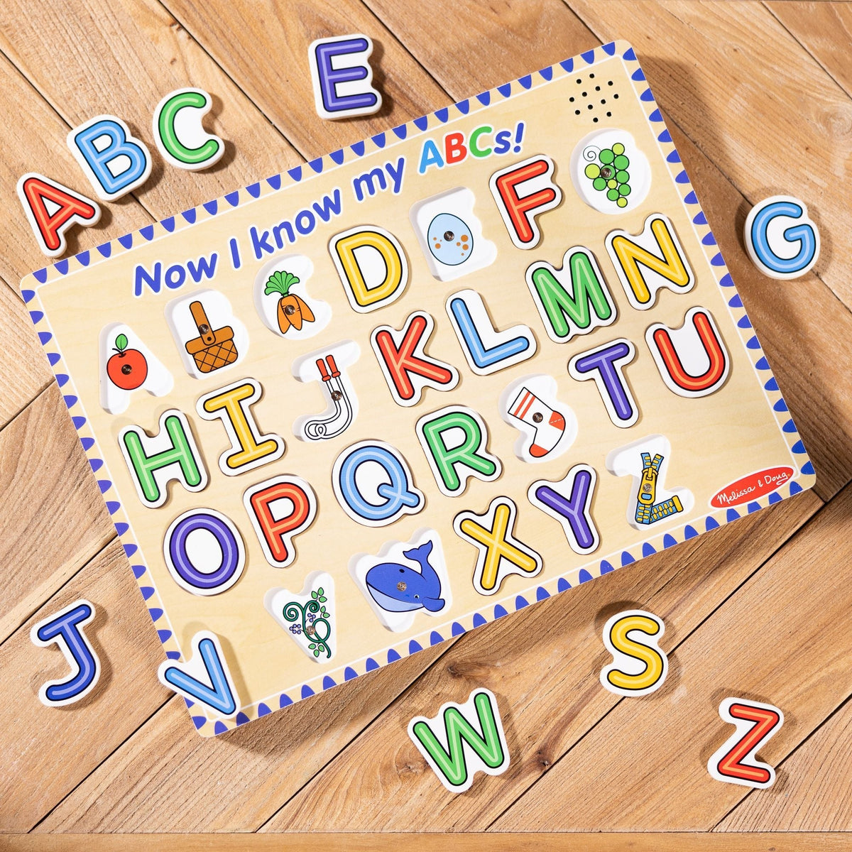 Melissa & Doug Alphabet Sound Puzzle Playset, Ages 3+