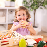 Melissa & Doug Wooden Cutting Food Playset, Ages 3+
