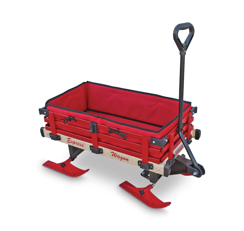 Millside Industries All-Season Foam Padded Seat Cushion & Side Pads For Convertible Wagon Sleigh/Sled, Red V7