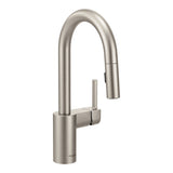Moen Align Single Handle High Arc Pull Down Sprayer Kitchen Faucet, Stainless Steel