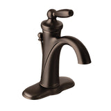 Moen Brantford Single Handle High Arc Single Hole Bathroom Sink Faucet, WaterSense Certified, Oil Rubbed Bronze