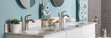 Moen Lindor Single Handle Bathroom Faucet, Spot Resist Brushed Nickel