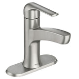 Moen Tilson Single-Handle Brushed Nickel Bathroom Lavatory/Bathroom Sink Faucet with Spot Resist