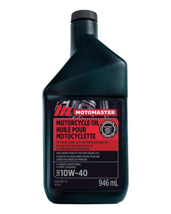 MotoMaster 10W40 4-Stroke Motorcycle Oil, 946-mL R1