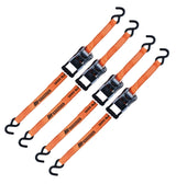 MotoMaster 3,000-lb Heavy Duty Ratchet Tie Down, with Padded D-Handle, 1.25-in x 14-ft, 4-pk