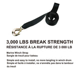 MotoMaster 3,000-lb Marine Winch Strap, 2-in x 20-ft