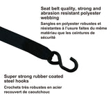MotoMaster 3,300-lb Retractable Transom Tie Down Strap, 2-in x 43-in, 2-pk