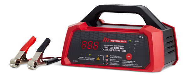 MotoMaster Classic Series Smart Battery Charger/Maintainer, Fully Automatic, 8/4/2-Amp, 12V A5