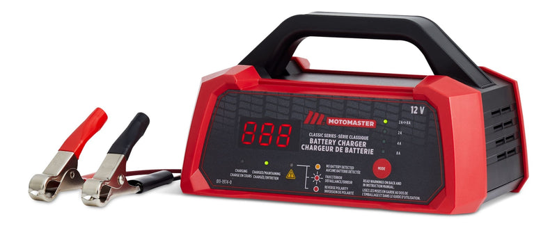 MotoMaster Classic Series Smart Battery Charger/Maintainer, Fully Automatic, 8/4/2-Amp, 12V A5