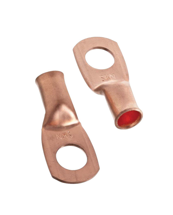 MotoMaster Copper Battery Cable Ends/Terminal Lugs/Ring Terminals, 4-Gauge, 3/8-in Stud J4