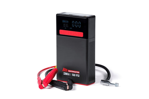 MotoMaster MB22C Lithium Booster Pack/Jump Starter with Air Compressor, 2200A W5