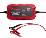 MotoMaster Simple Series Smart Battery Charger/Maintainer, Fully Automatic, 10-Amp, 12V