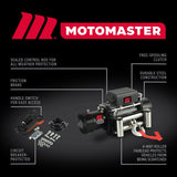 MotoMaster Winch with Steel Rope, 12000-lb
