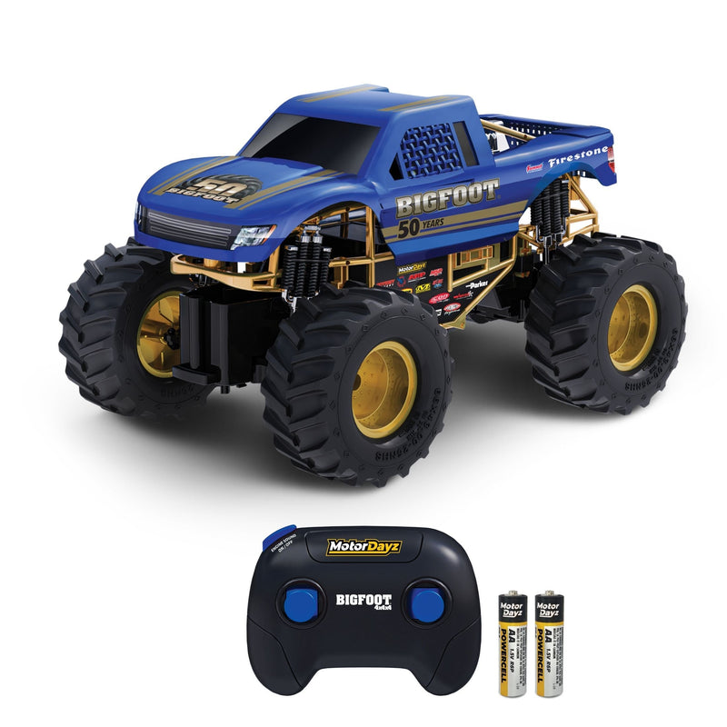 MotorDayz 1:15 R/C USB-Powered Bigfoot 50th Anniversary Monster Truck with Lights and Sounds E7