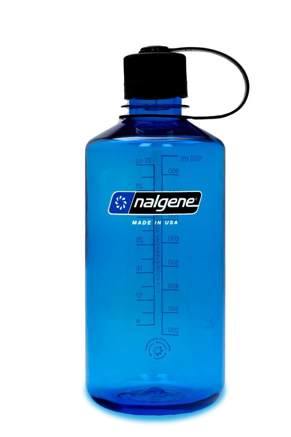 Nalgene Sustain Narrow Mouth Water Bottle, Slate Blue, 1 L T7
