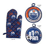 NHL Edmonton Oilers Kitchen Oven Mitt Pot Holder Set, 2-pc