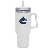 NHL Vancouver Canucks Travel Mug with Straw and Handle, 40-oz