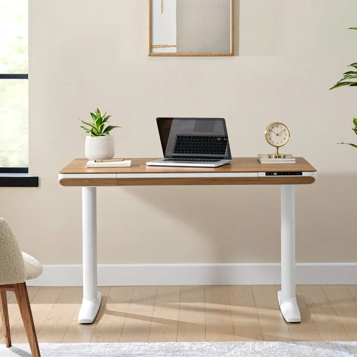 Nico Case 117 cm (46.1 in.) Height Adjustable Lift Desk, White Frame V8
