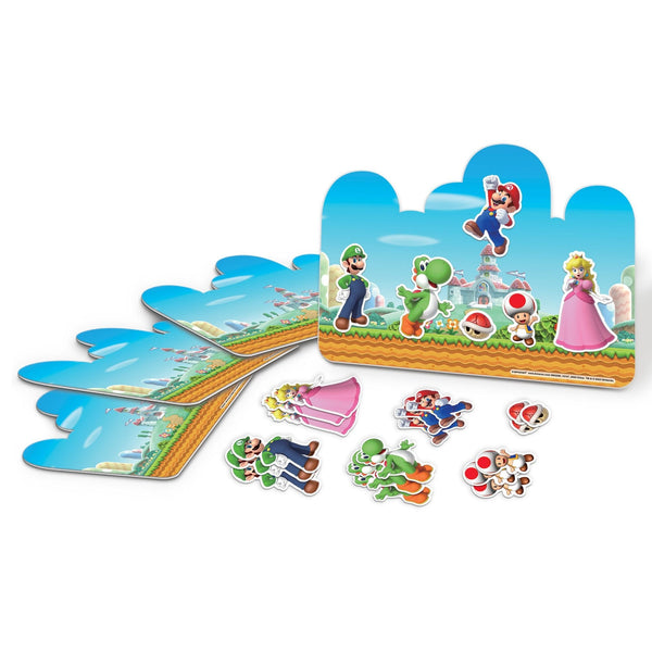 Nintendo Super Mario Bros Princess Peach/Luigi/Mario DIY Customizable Craft Kit, Multi-Coloured, 28-pk, for Arts & Crafts/Birthday Favour E2