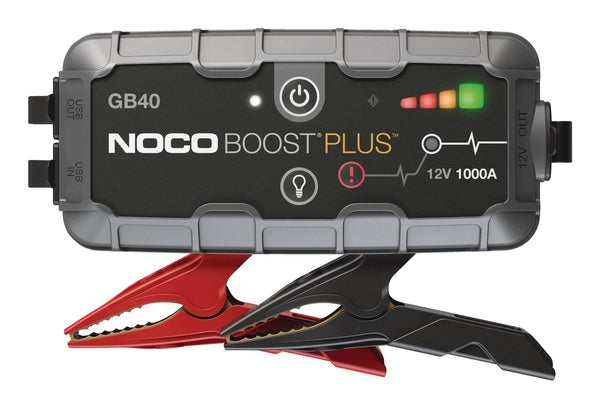 NOCO GB40 Boost Plus Booster Pack/Jump Starter, 1000-Amp, 12V N0