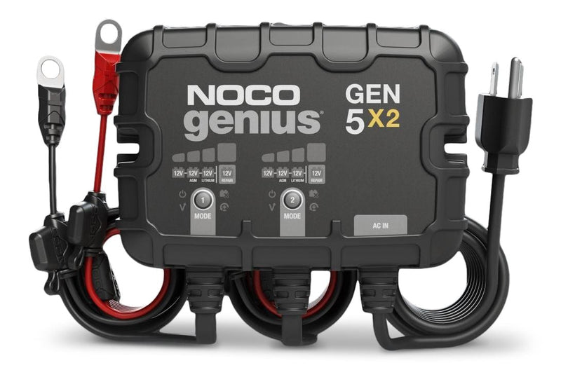NOCO GEN5X2 Onboard Smart Battery Charger/Maintainer/Desulfator, 2-Bank, 10-Amp, 12V L3