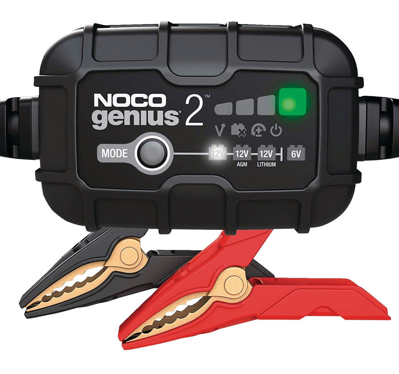 NOCO GENIUS2 Smart Battery Charger/Maintainer/Desulfator, 2-Amp, 6V/12V A5