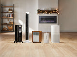 NOMA 3-Setting Cabinet Heater with Child Lock, Quartz and Radiant Heating, Wood Grain Finish