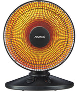 NOMA Oscillating Parabolic Dish Portable Radiant Electric Space Heater, 1000W, Black