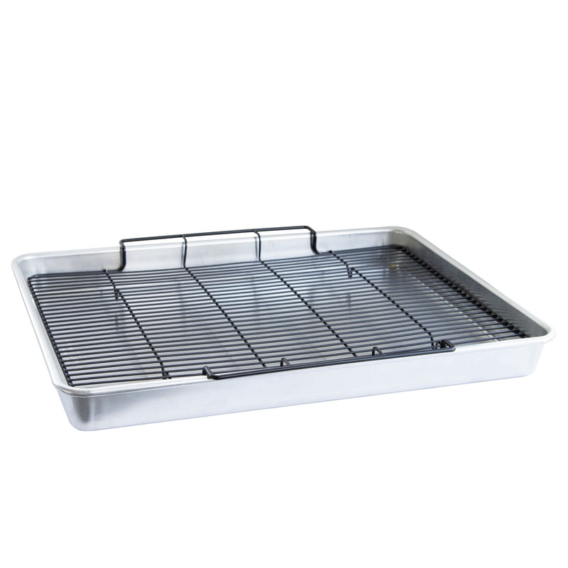 Nordicware Oven Crisp Aluminum Baking Sheet with Tray, 2-pc H4