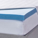 Novaform 3 in. Advanced Cooling Gel Memory Foam Mattress Topper