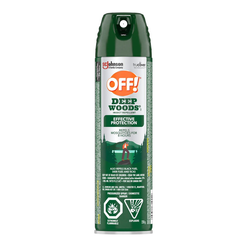 OFF! Deep Woods 8-Hour 25% DEET Bug Spray, 230-g G5