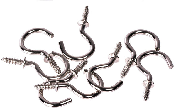 OOK Cup Hooks Set, Nickel, 7/8-in, 40-pk I5