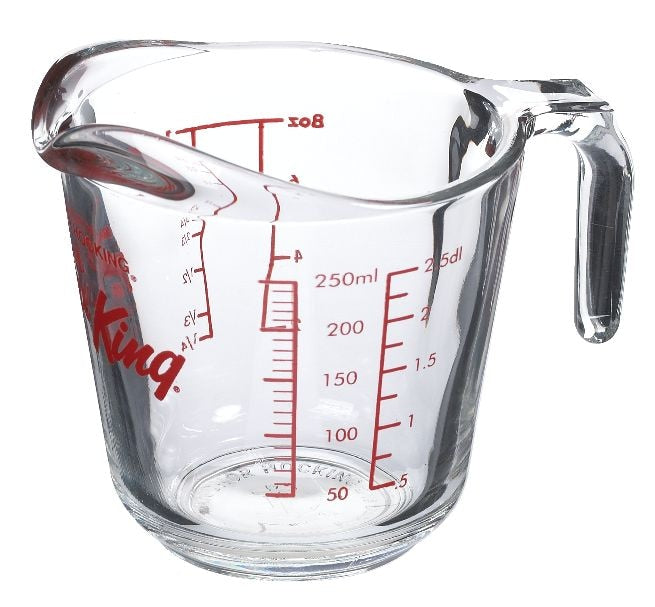 Oven Originals Glass Measuring Cup, 250-ml W0