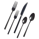 PADERNO Belvedere Stainless Steel Flatware Set, Serves 4, 20-pc, Black