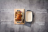 PADERNO Ceramic Roaster Set, Grey, 15 x 8.5-in, 2-pk