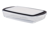 PADERNO Glass Rectangular Baking Dish with Lid, 3.8-qt