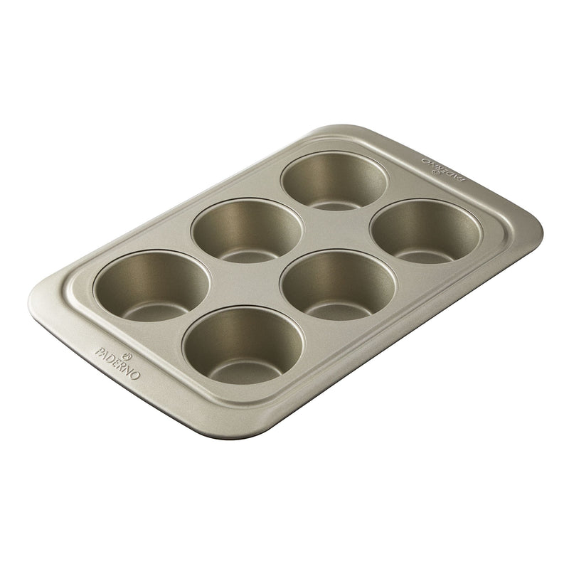 PADERNO Non-Stick Jumbo Muffin Tin, 6-Cup P8
