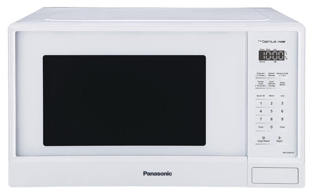 Panasonic NN-SU64LW Countertop Microwave Genius Sensor Cooking, 1.3-cu.ft., Matte White