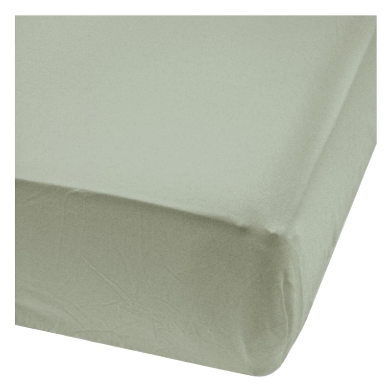 Perlimpinpin Bamboo Baby Crib Fitted Sheets, Moss F6