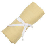 Perlimpinpin Cotton Muslin Baby Swaddle Blanket, Lemon