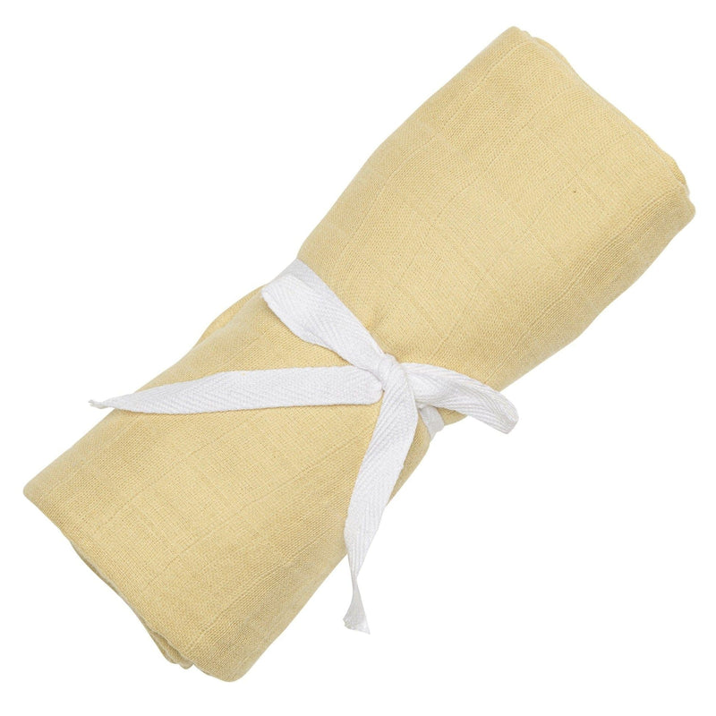 Perlimpinpin Cotton Muslin Baby Swaddle Blanket, Lemon U8