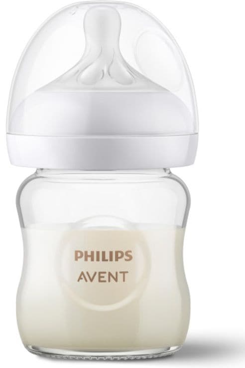 Philips Avent Glass Bottle with Response Nipple 4-oz, 1-pk X7