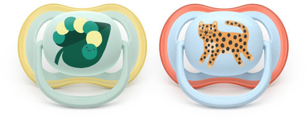 Philips Avent Ultra Aair Caterpillar Pacifier for 0-6M, 2-pk I8