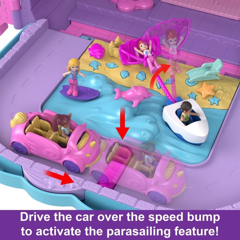 Polly Pocket Pollyville Resort Roll Away