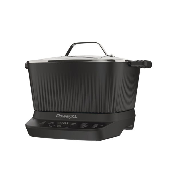 PowerXL StirMax Digital Programmable Slow/Multi-Cooker with 9 Cooking Pre-Sets, Black Q4