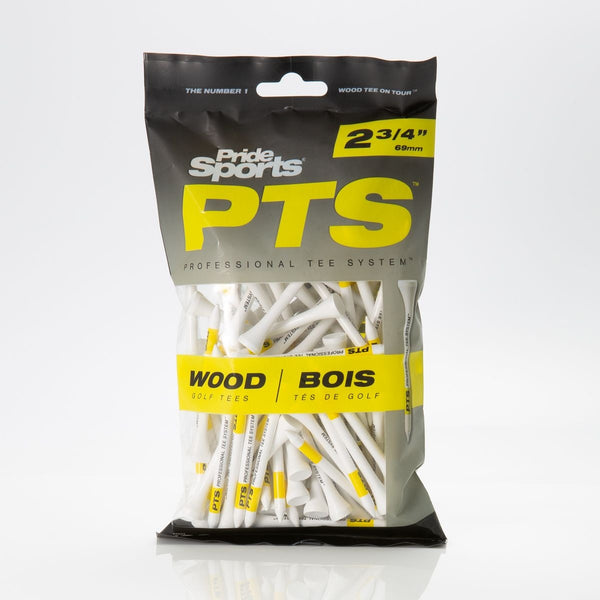 Pride Professional Biodegradable Hardwood Golf Tees, 2-3/4-in, 100-pk, White X4