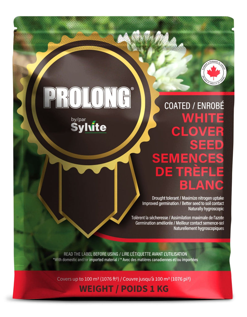 PROLONG Drought Tolerant White Clover Seed Bag, Water Saving, 1kg U1