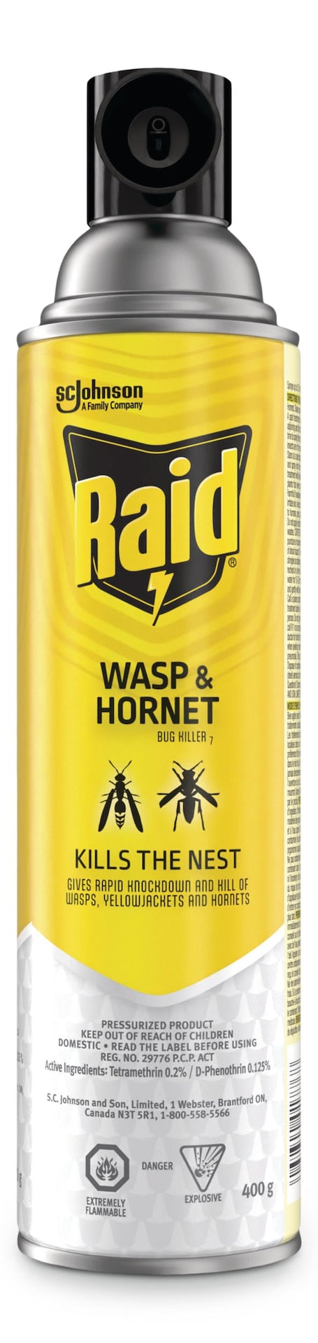 Raid Hornet & Wasp Spray, Aerosol Spray, 400 g I7